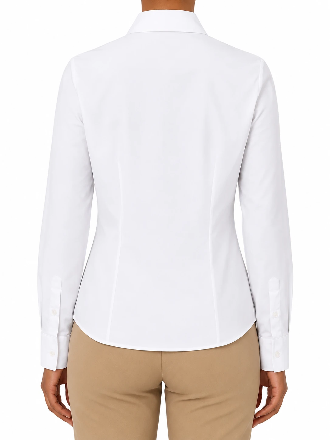 Blusa Oxford Manga Larga Damas, dama · manga larga, color Blanco